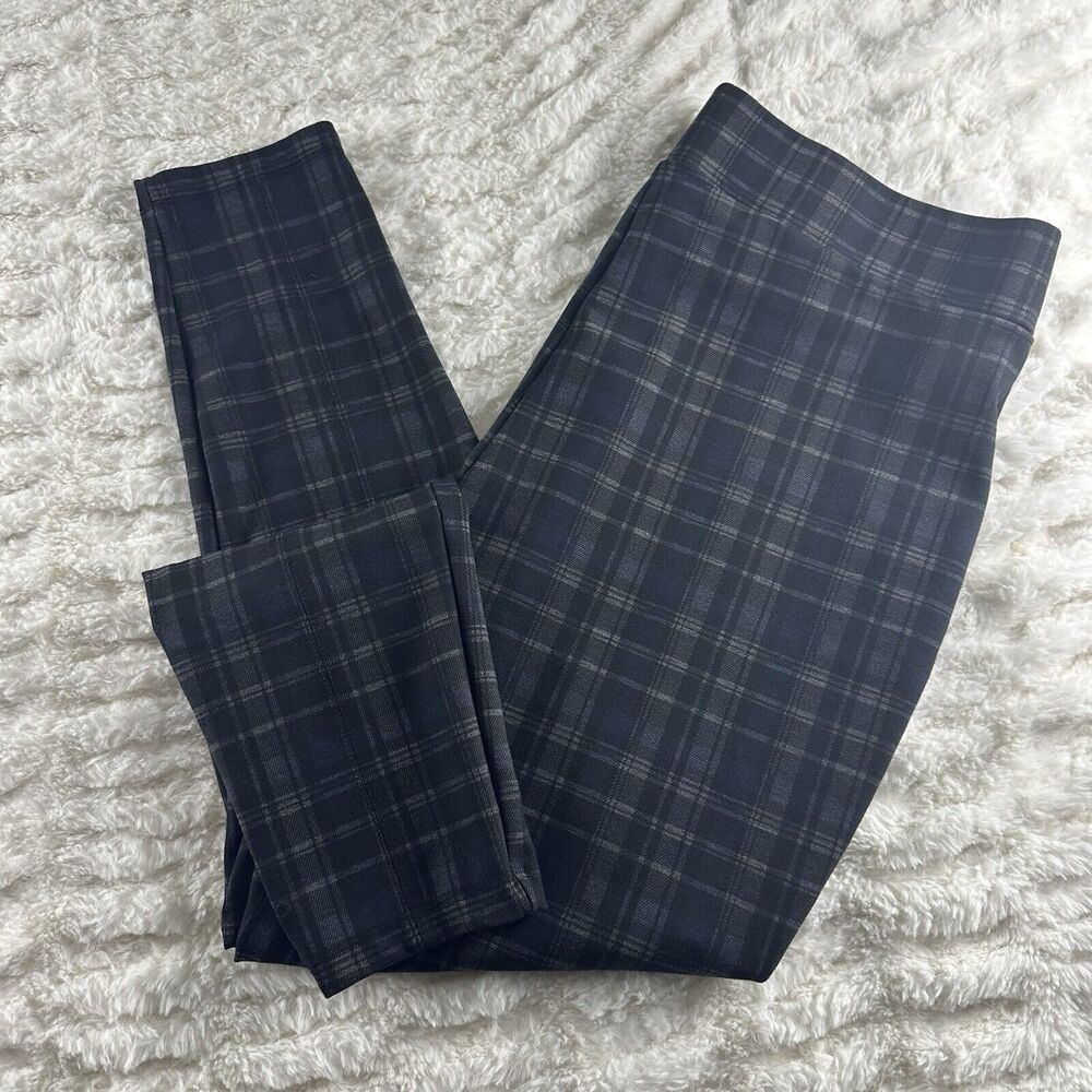 Christopher & Banks Dress Pants Mid Rise Plaid Shaped Fit Size XL Women Stretchy - Picture 8 of 16